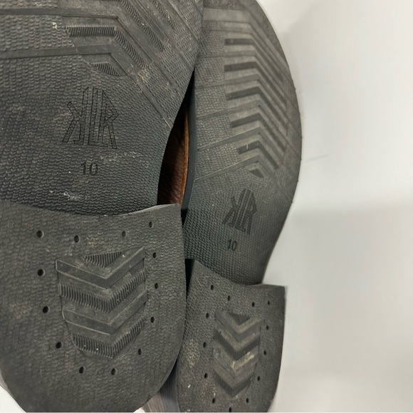 KLR Men's Leather Lace-up Boots in Cognac - Picture 8 of 8